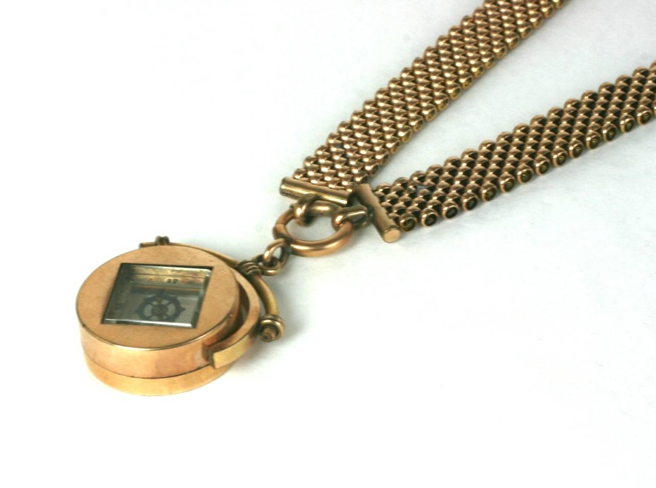 Viktorianische drehbare Kompass-Halskette, Studio VL für Damen oder Herren im Angebot