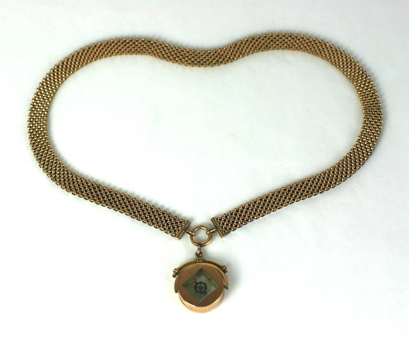Victorian Swivel Compass Necklace, Studio VL In Excellent Condition For Sale In New York, NY