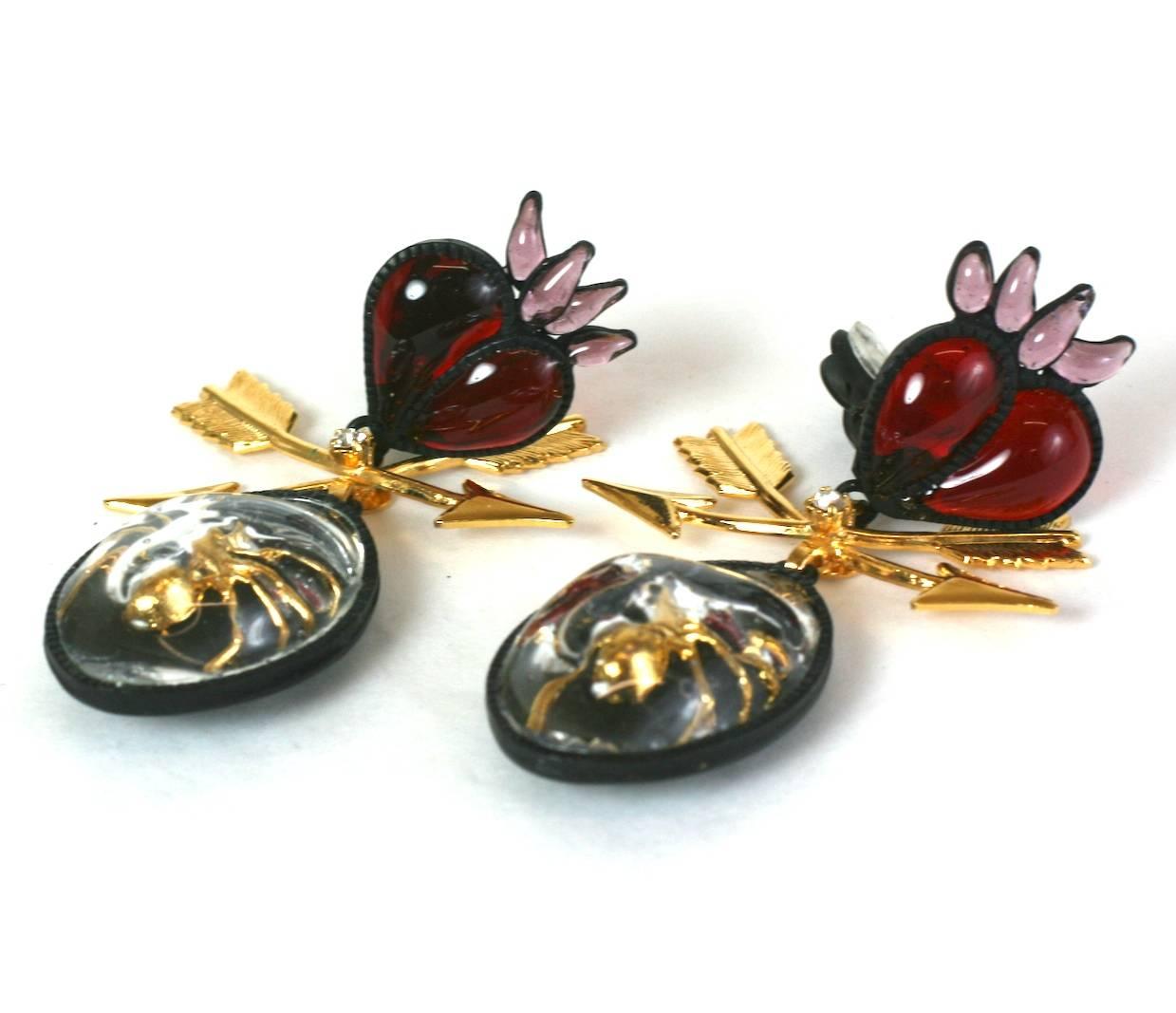 sacred heart earrings