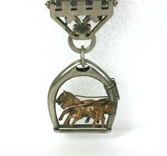 Art Deco Horse Theme Fob