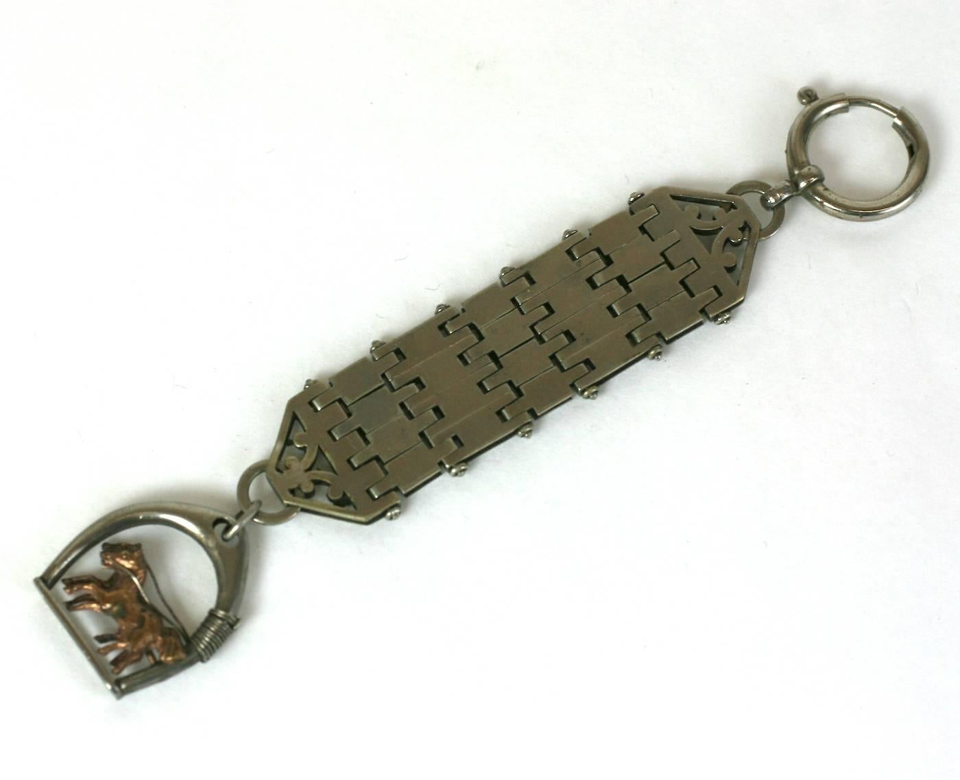 Art Deco Horse Theme Fob In Excellent Condition For Sale In New York, NY