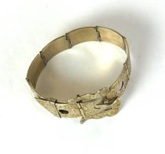 Victorian Etched Buckle Bracelet