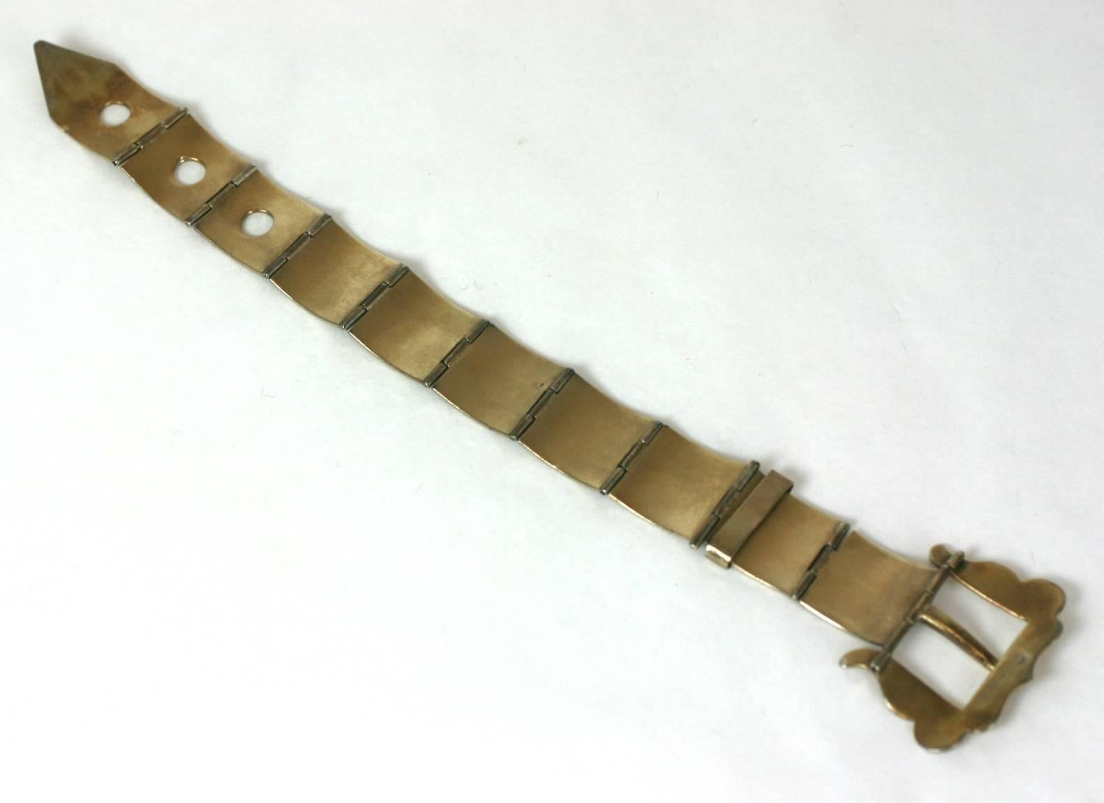 Viktorianisches viktorianisches Armband mit geätzter Schnalle  im Angebot 2