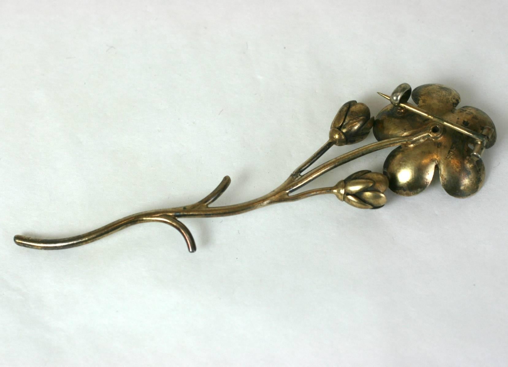 Women's Victorian Japonesque Crysanthemum Brooch