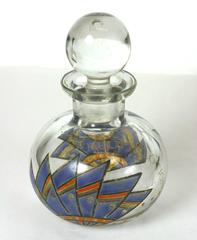 Bottiglia da comò smaltata Art Deco