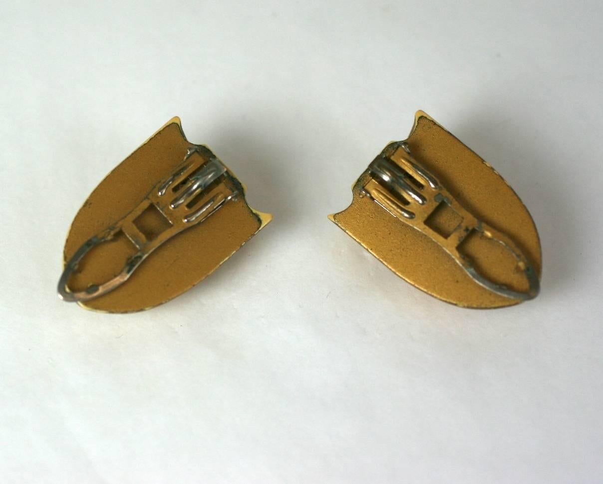 Art Deco Bakelite Dress Clips In Excellent Condition For Sale In New York, NY