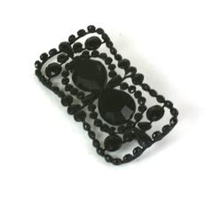 Victorian French Jet Brooch