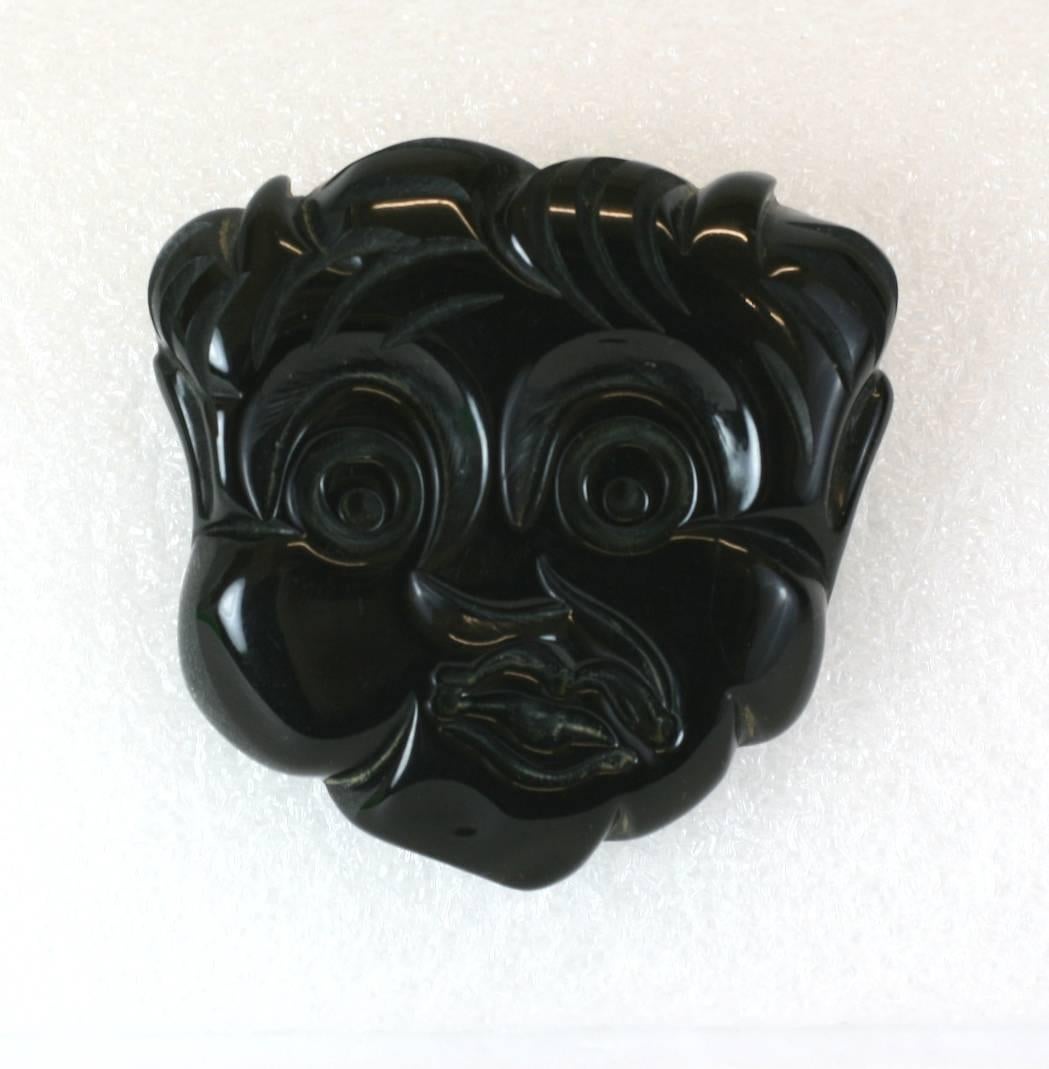 Black Americana Themed Bakelite Figural Brooch In Excellent Condition For Sale In New York, NY