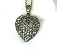 Unusual Double Sided Victorian Paste Heart