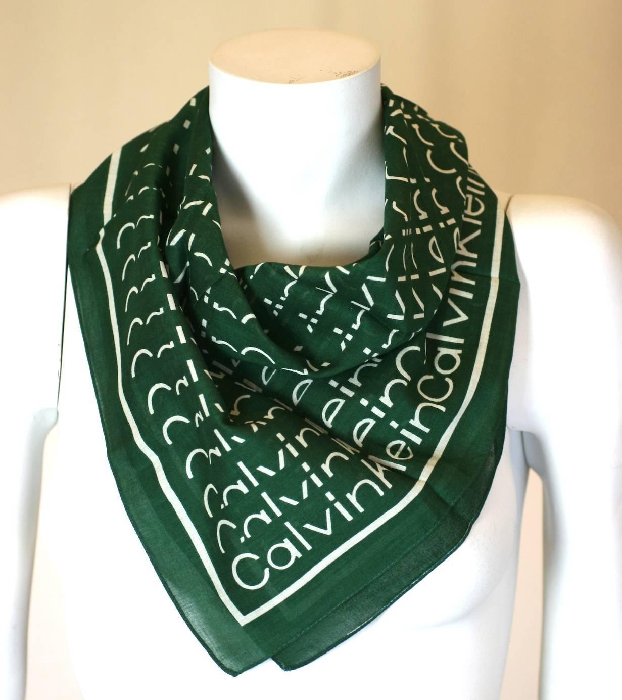 Calvin Klein Logo Scarf For Sale at 1stDibs | calvin klein scarf, calvin  klein silk scarf, calvin klein scarves
