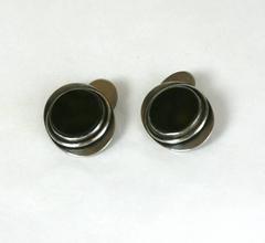Modernist Sterling and Agate Cufflinks