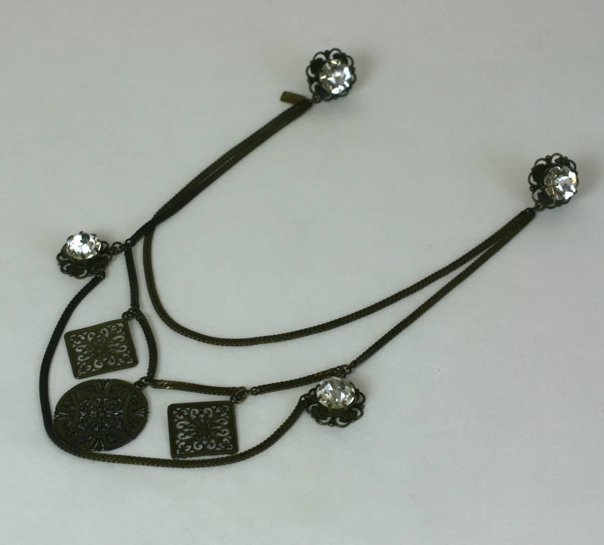 Chatelaine Brooch, Nicole by Matsuda In Excellent Condition For Sale In New York, NY
