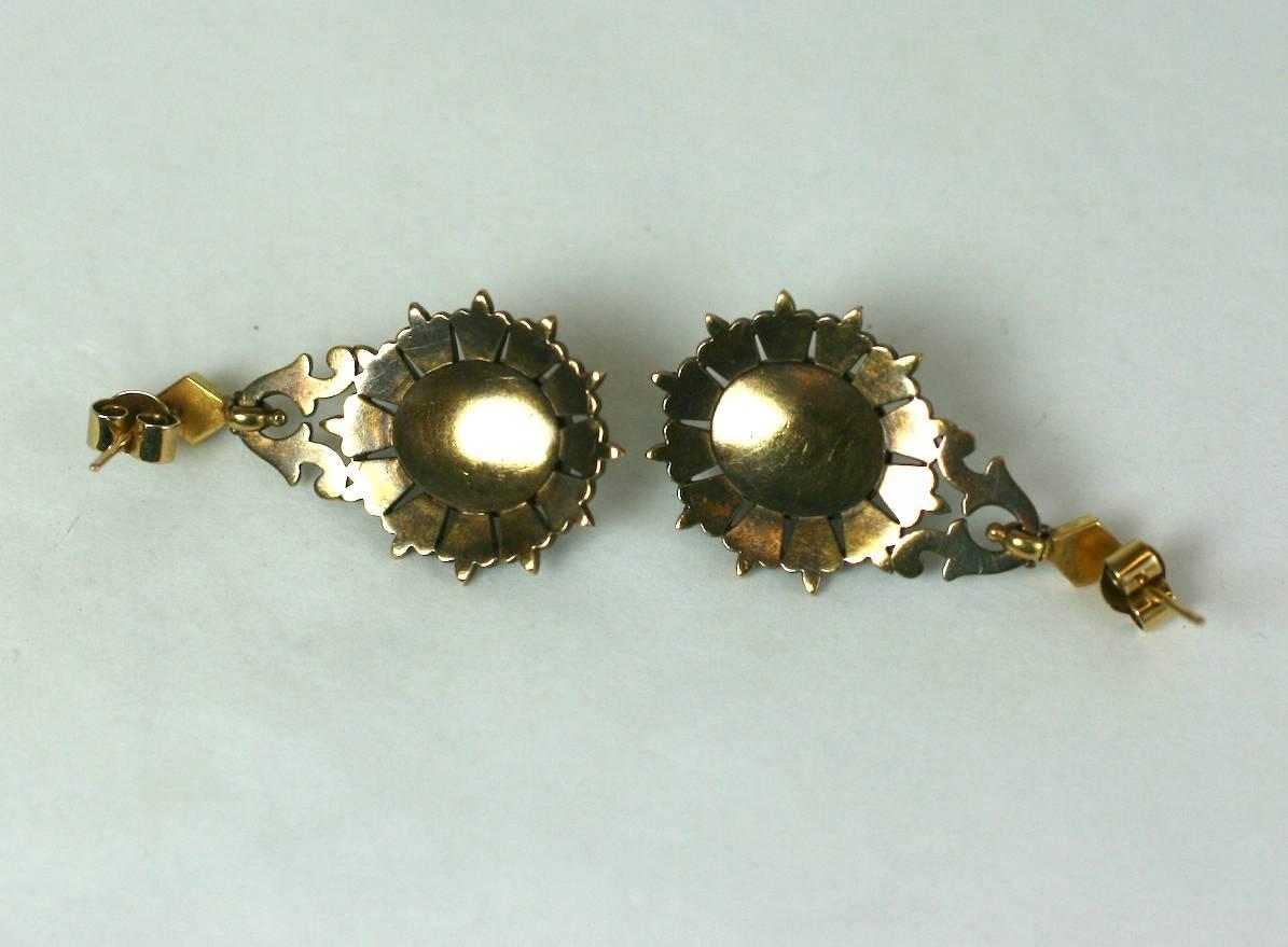 Elegant Victorian Seed Pearl Earrings For Sale 1