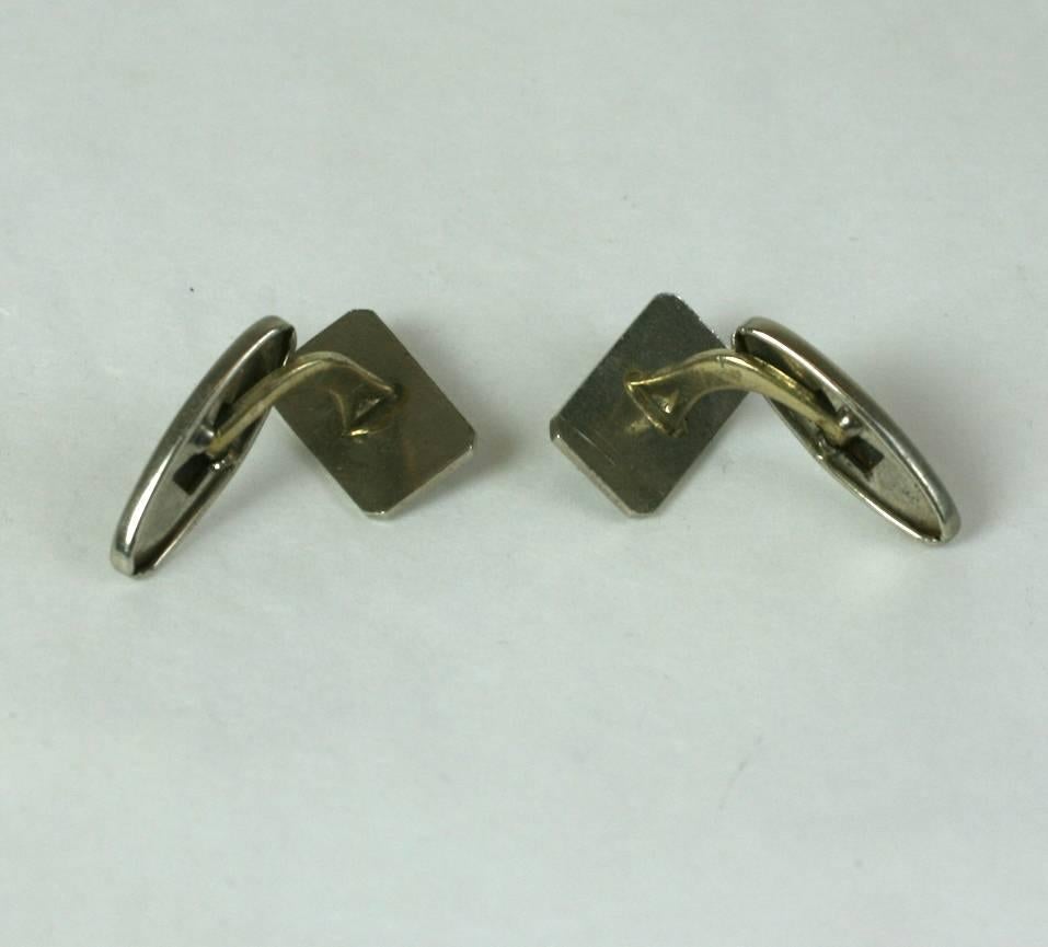 Art Deco Spades and Diamonds Cufflinks In Excellent Condition For Sale In New York, NY
