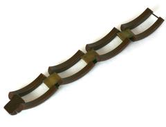 Brown Bakelite Deco Tank Bracelet
