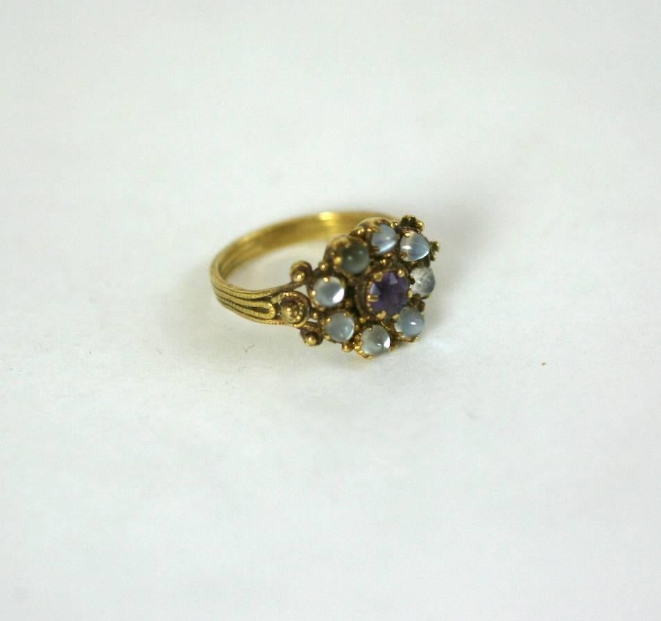 Charming Georgian Moonstone Ring In Excellent Condition In New York, NY