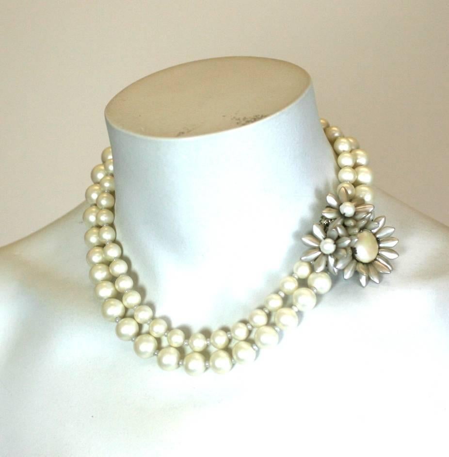 Women's Miriam Haskell Freshwater Pearl Necklace For Sale