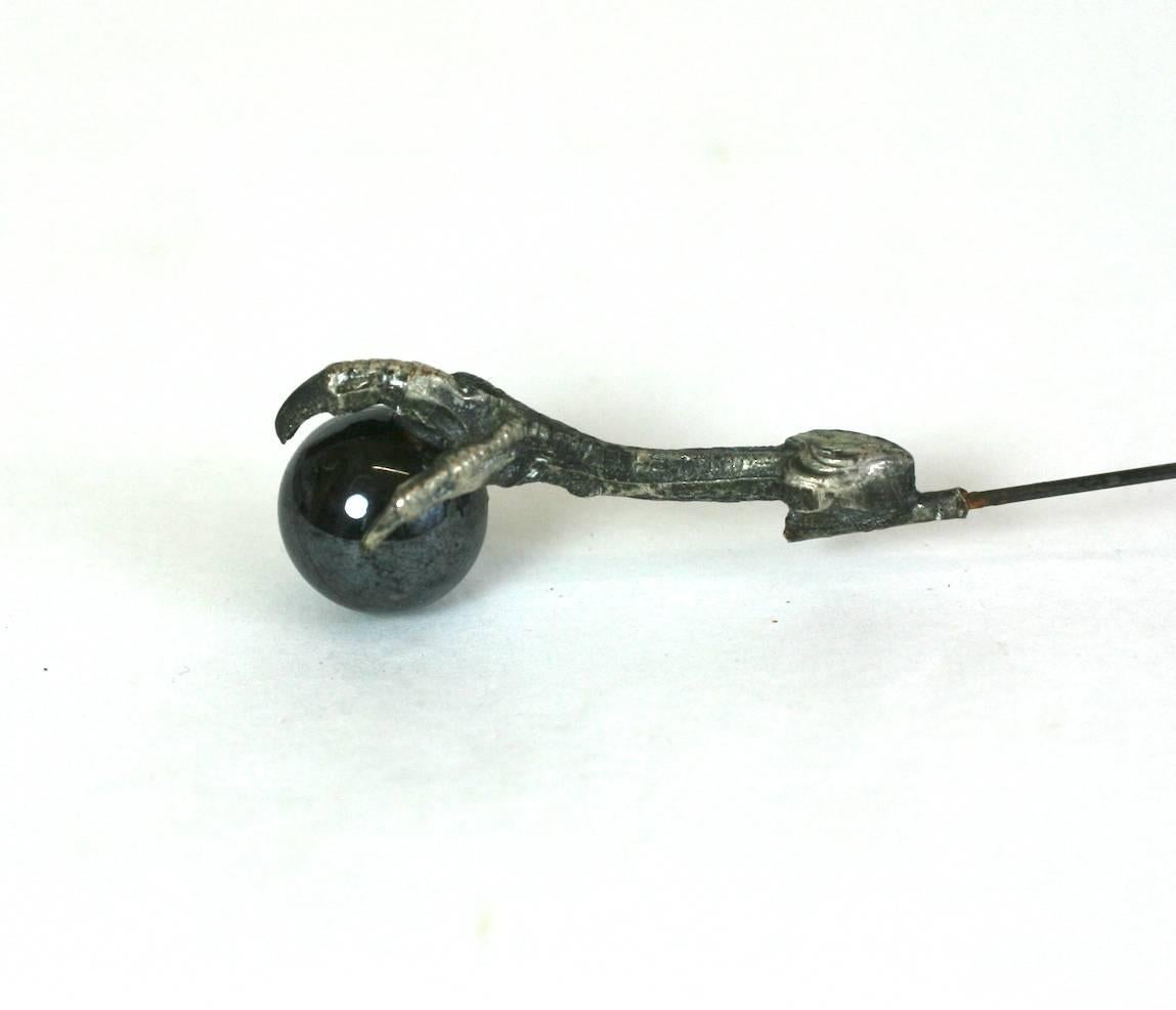 French Falcon Talon Hat Pin In Excellent Condition For Sale In New York, NY