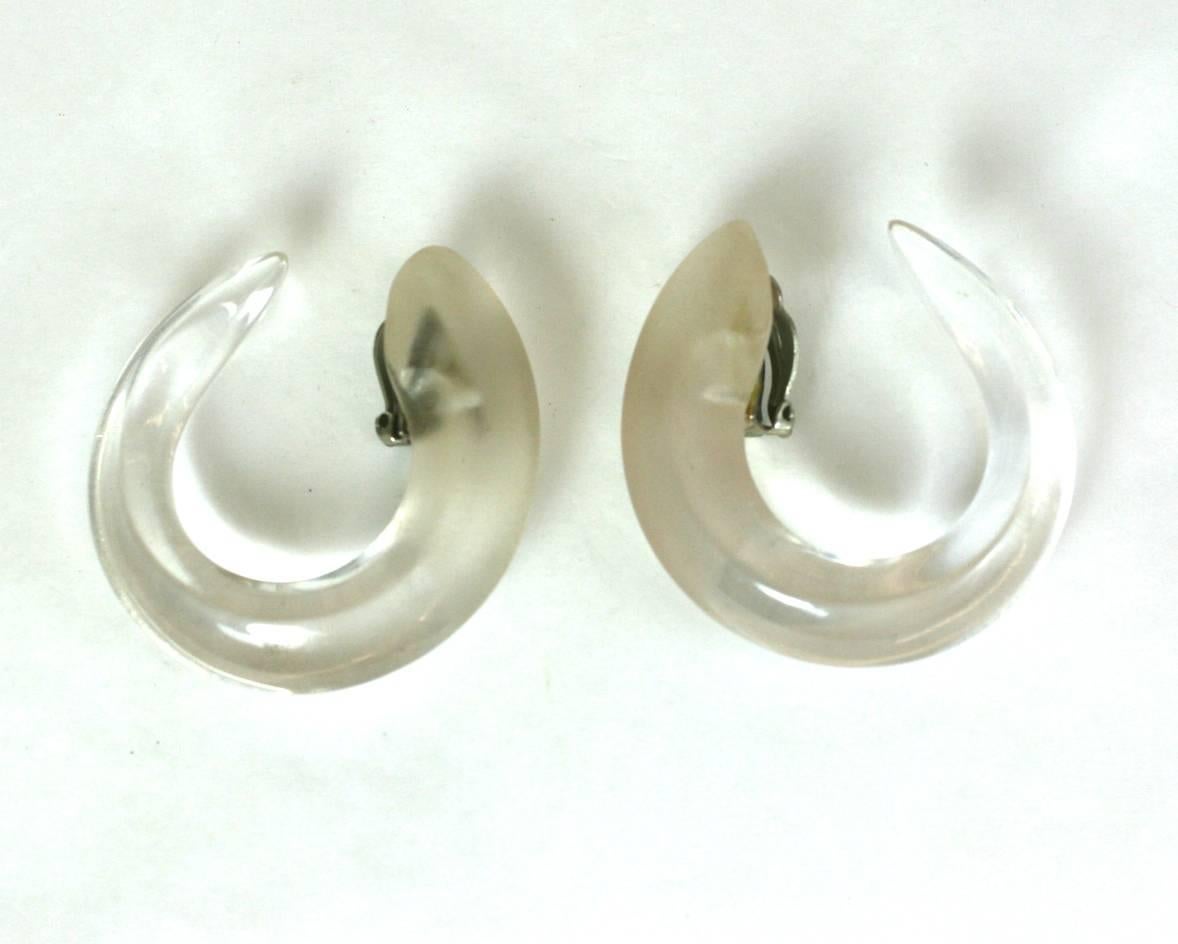 Patricia Von Musulin Frosted Hoops In Excellent Condition In New York, NY