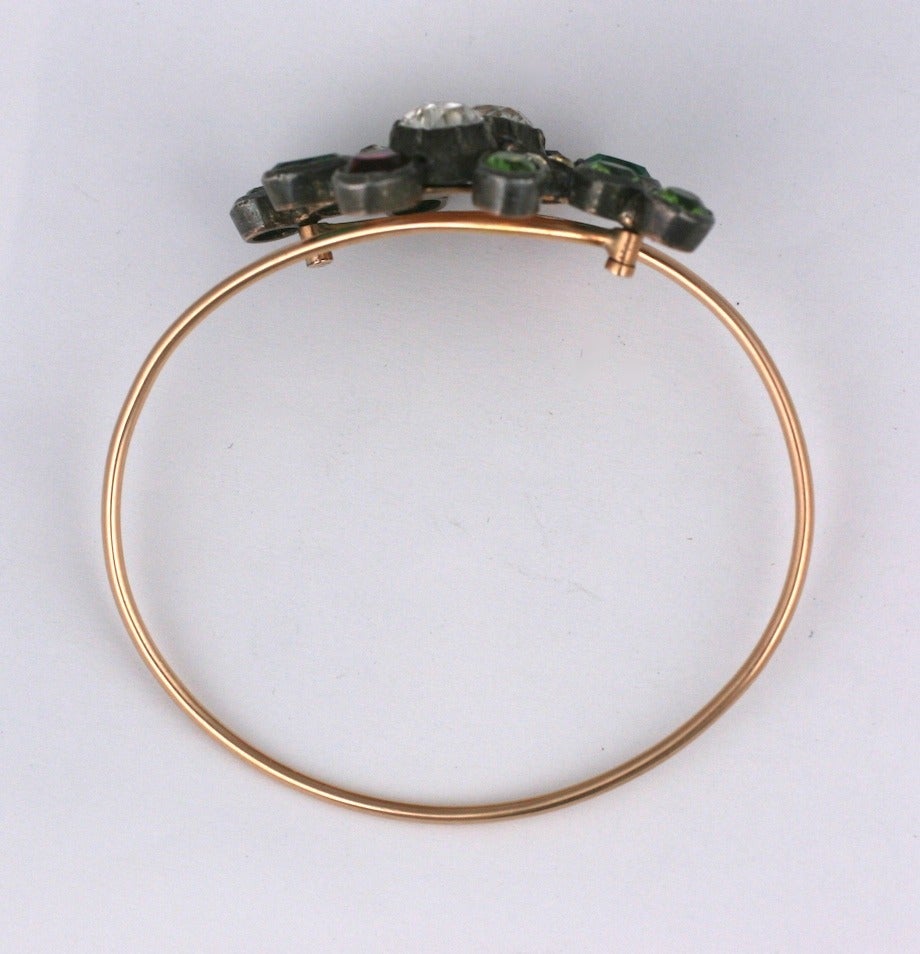 Unusual Early Paste Bracelet In Excellent Condition In New York, NY