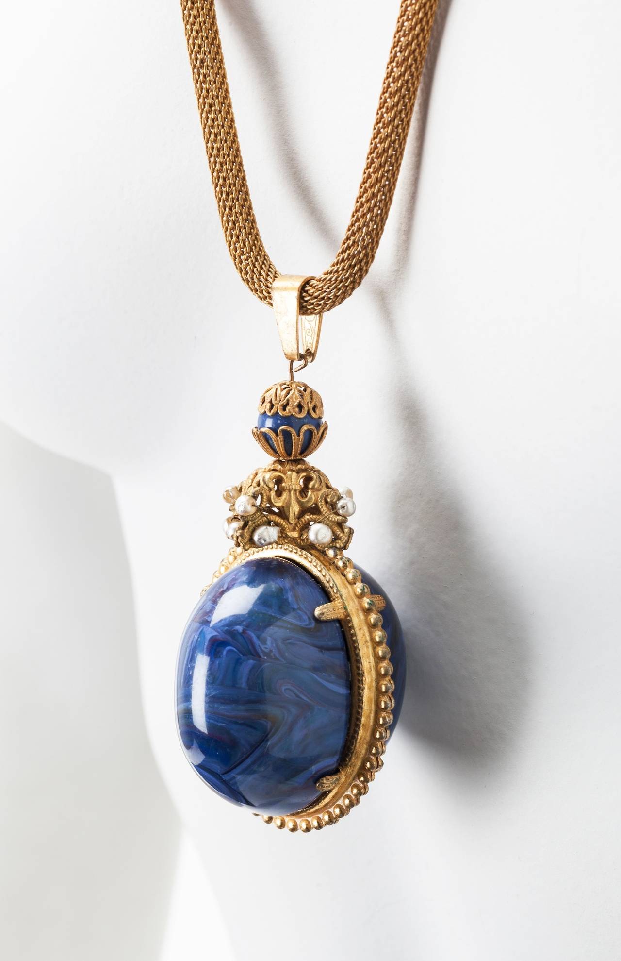 Miriam Haskell Imperial Egg Necklace Necklace For Sale at 1stDibs | m ...