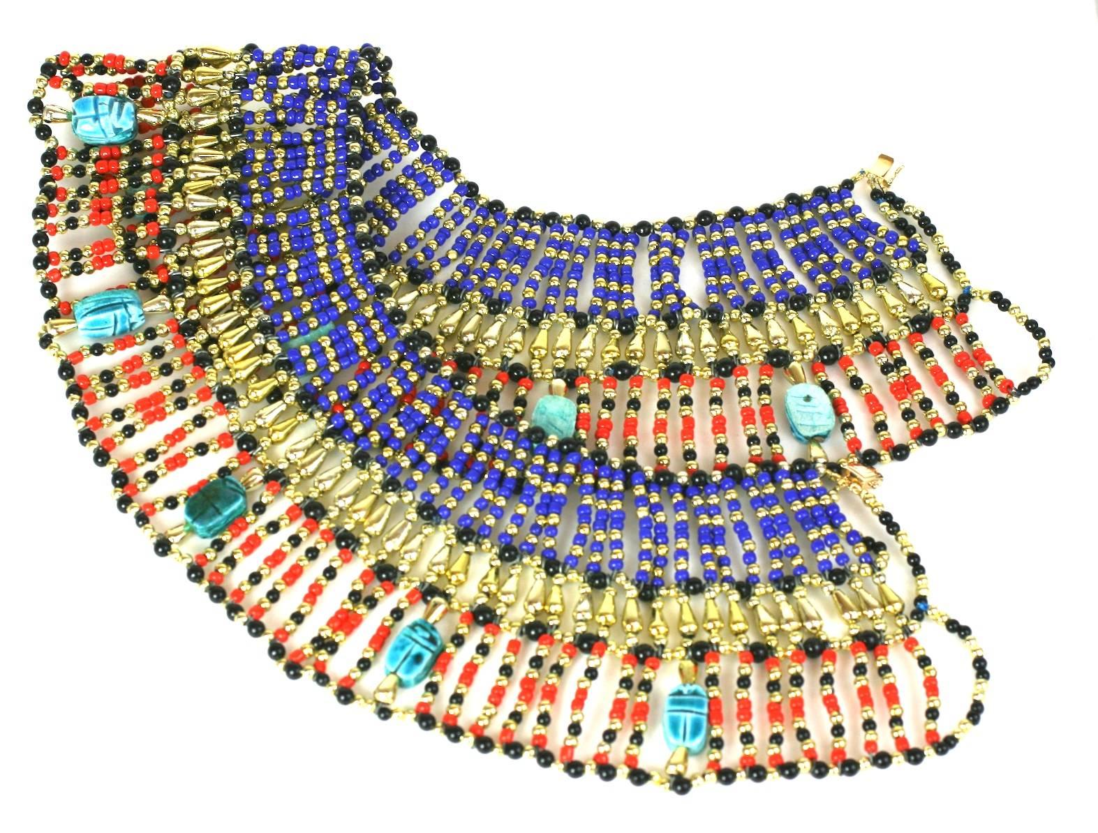 Cleopatra Style Eygptian Revival Bib In Excellent Condition For Sale In New York, NY