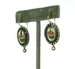 Wonderfully Unusual Victorian Memorial Earrings