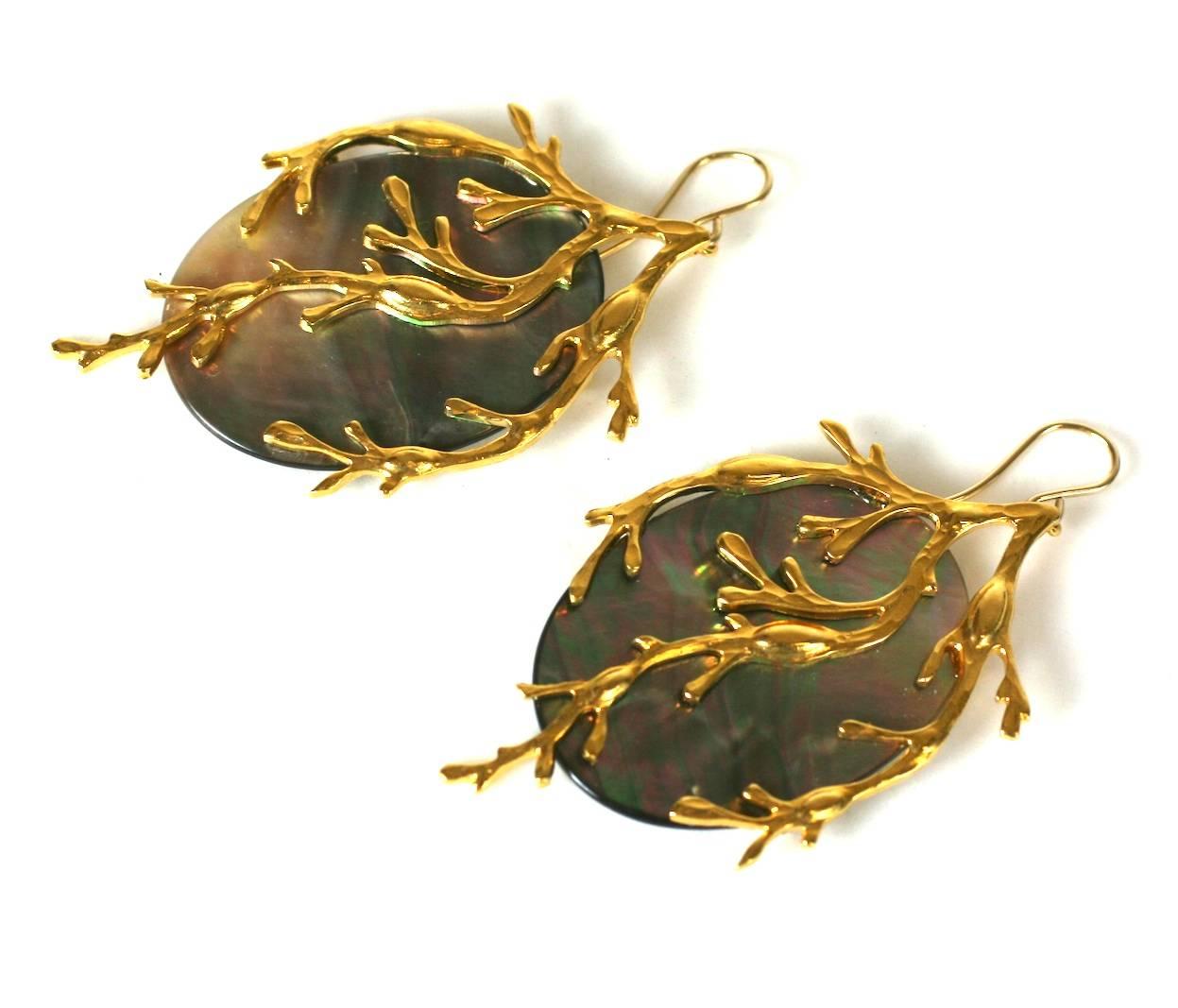 seaweed earrings