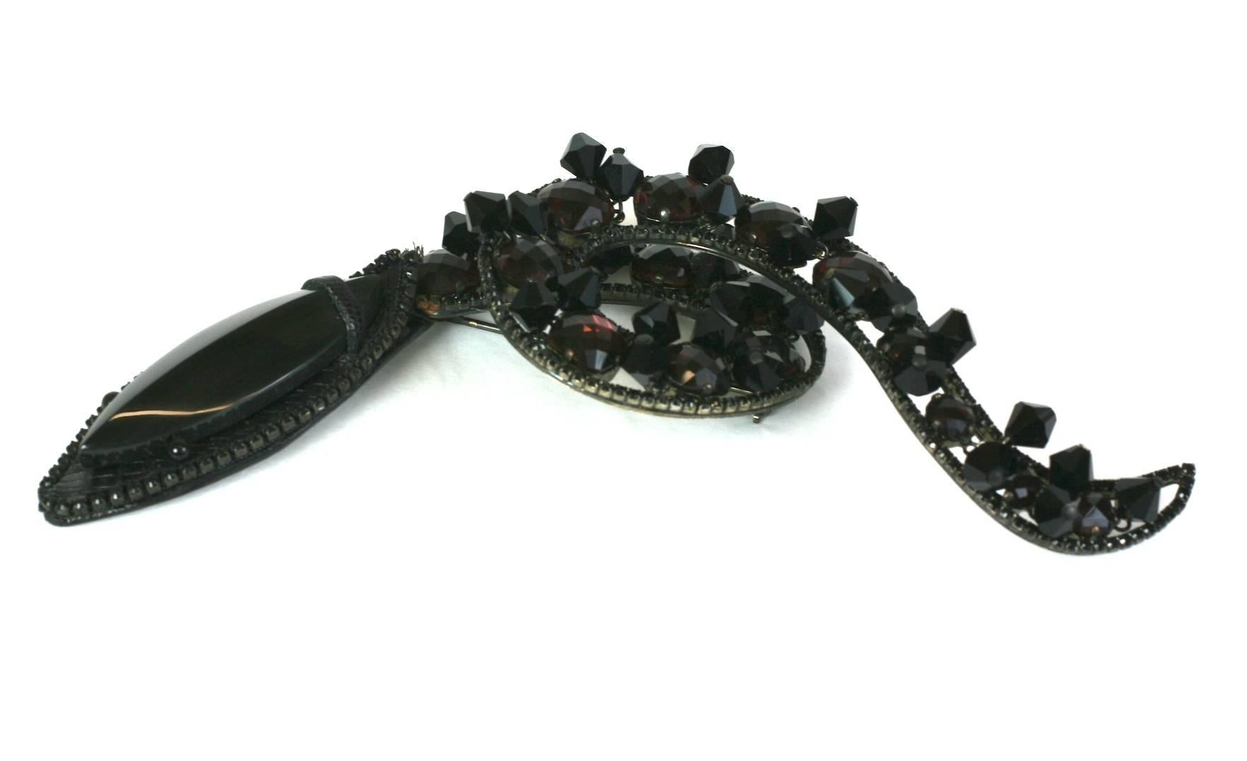 Exceptional Valentino Snake Brooch In Excellent Condition For Sale In New York, NY