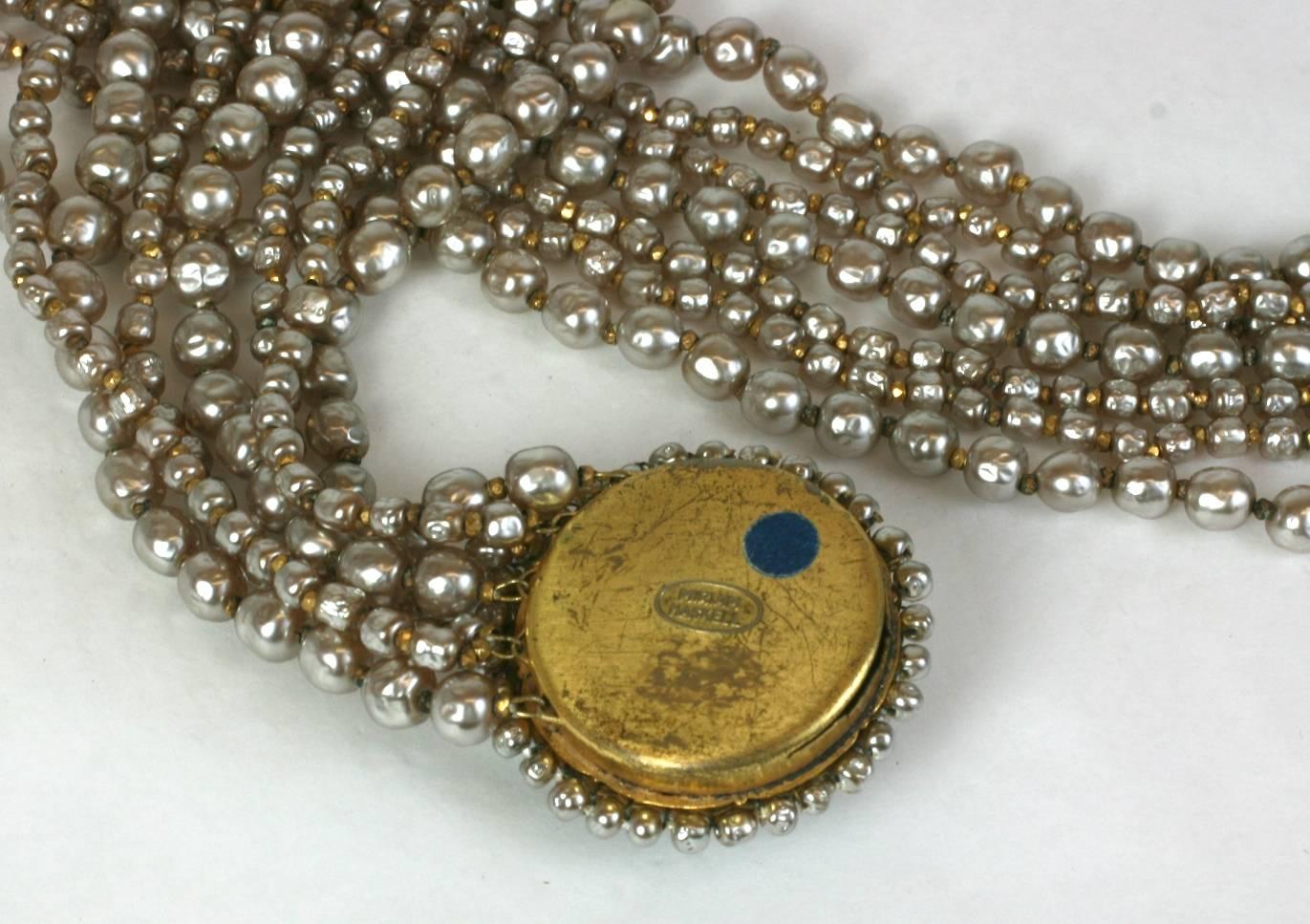 Miriam Haskell Collier de fausses perles à plusieurs rangs en vente 3