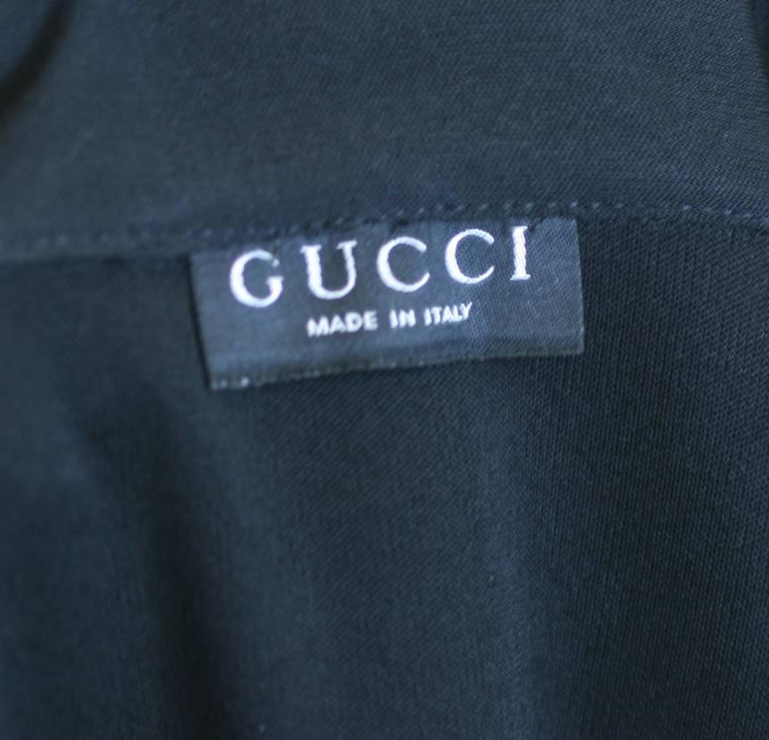 Tom Ford for Gucci Black Jersey Dress In Excellent Condition For Sale In New York, NY