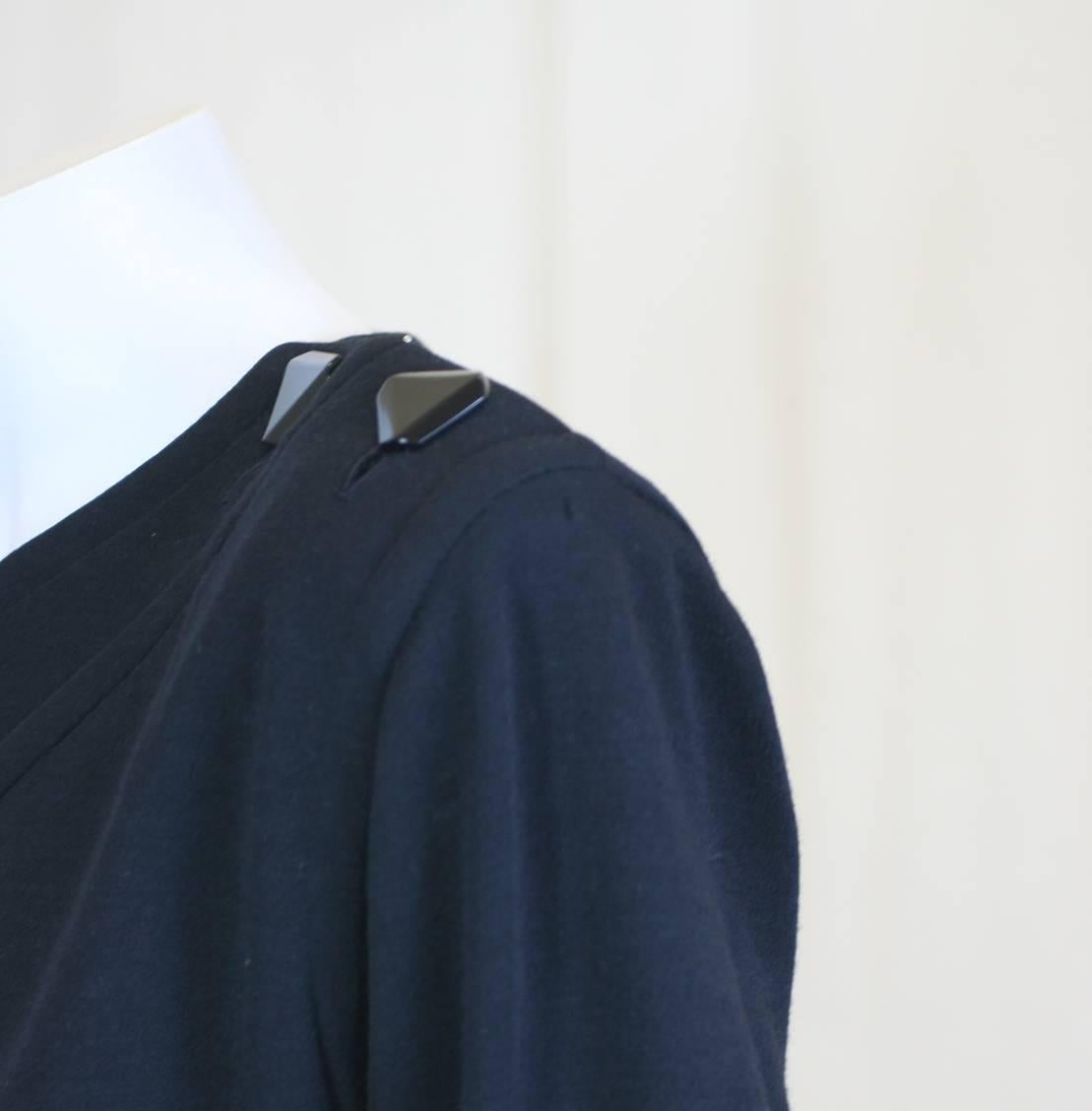 Women's Yves Saint Laurent Jersey Faux Wrap Dress For Sale