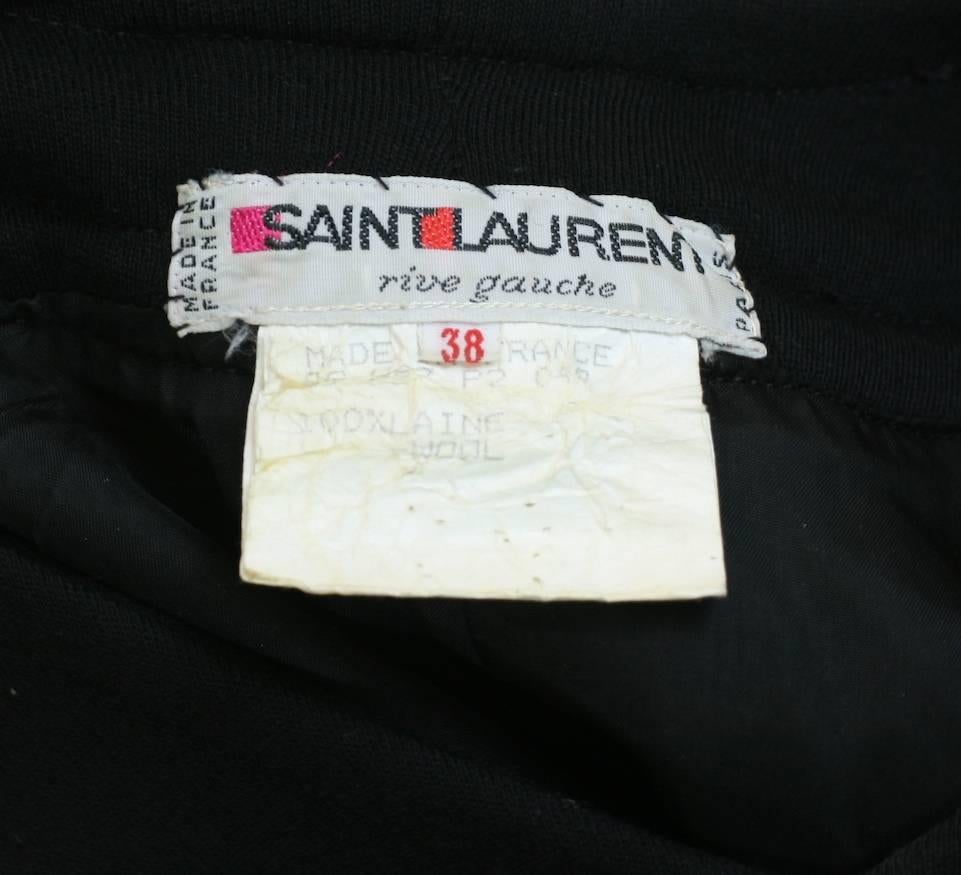 Yves Saint Laurent Jersey Faux Wrap Dress For Sale 1