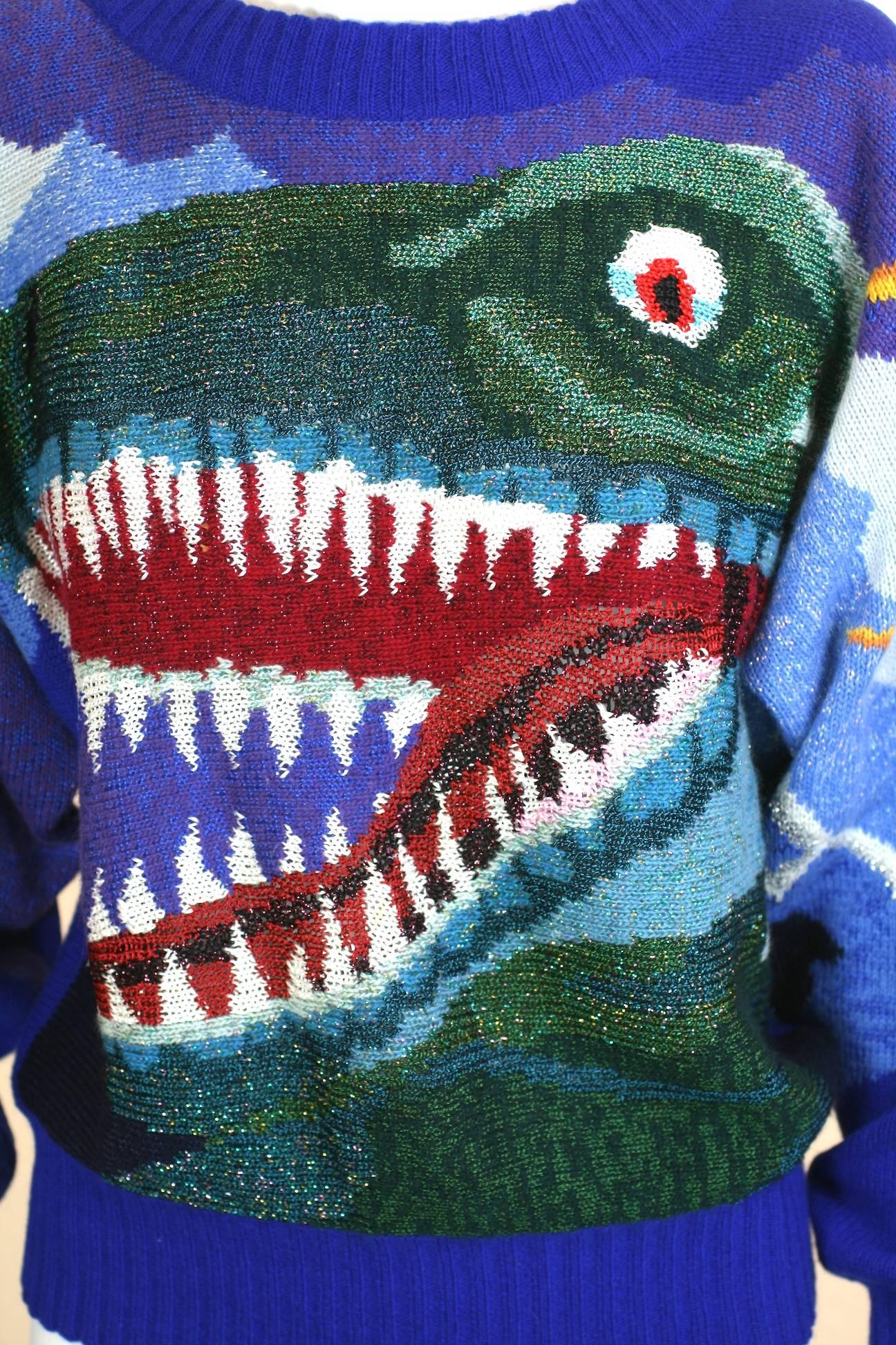 Saint laurent dinosaur clearance sweater