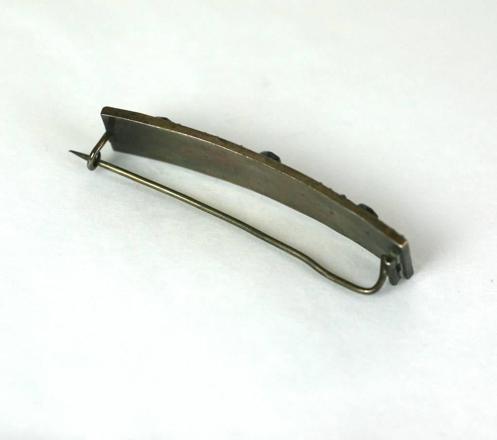 Women's or Men's Victorian Garnet Pave Bar Pin