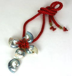 Yves Saint Laurent Haute Couture Sea Shell Cross Necklace, Maison Goossens