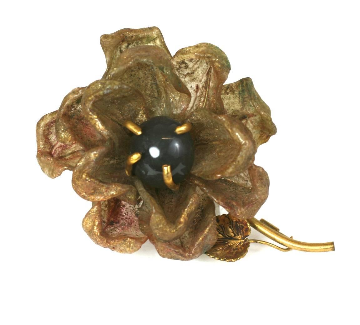 Large Felix Flower Head Brooch For Sale 2