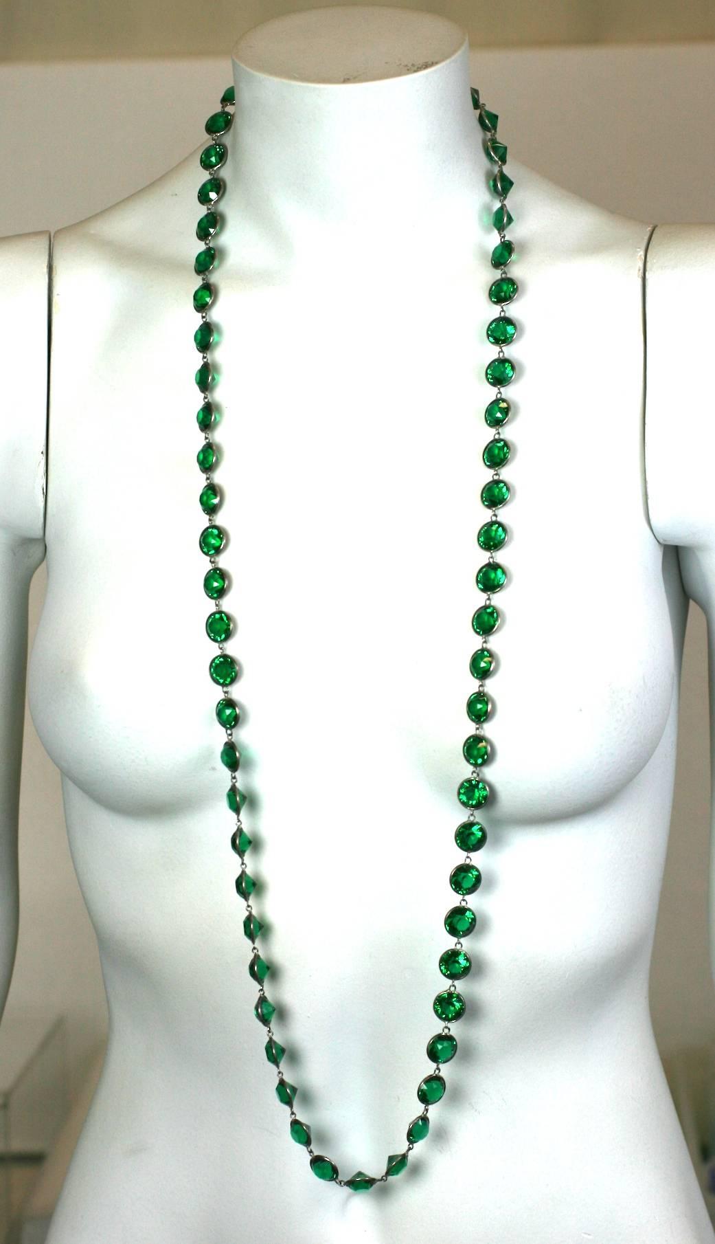 Art Deco Emerald Crystals In Excellent Condition For Sale In New York, NY