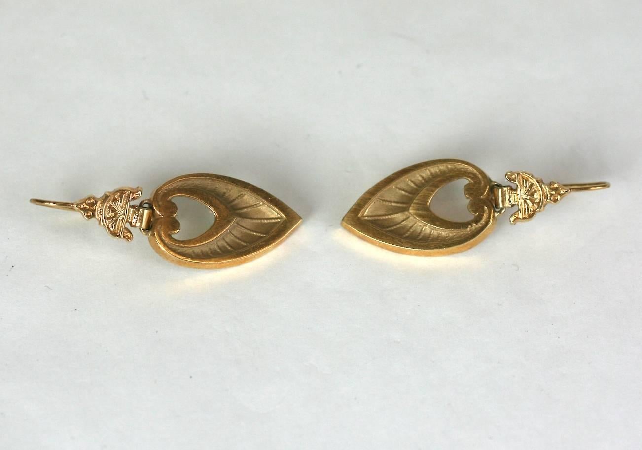 Victorian Revival Earrings  In Excellent Condition For Sale In New York, NY