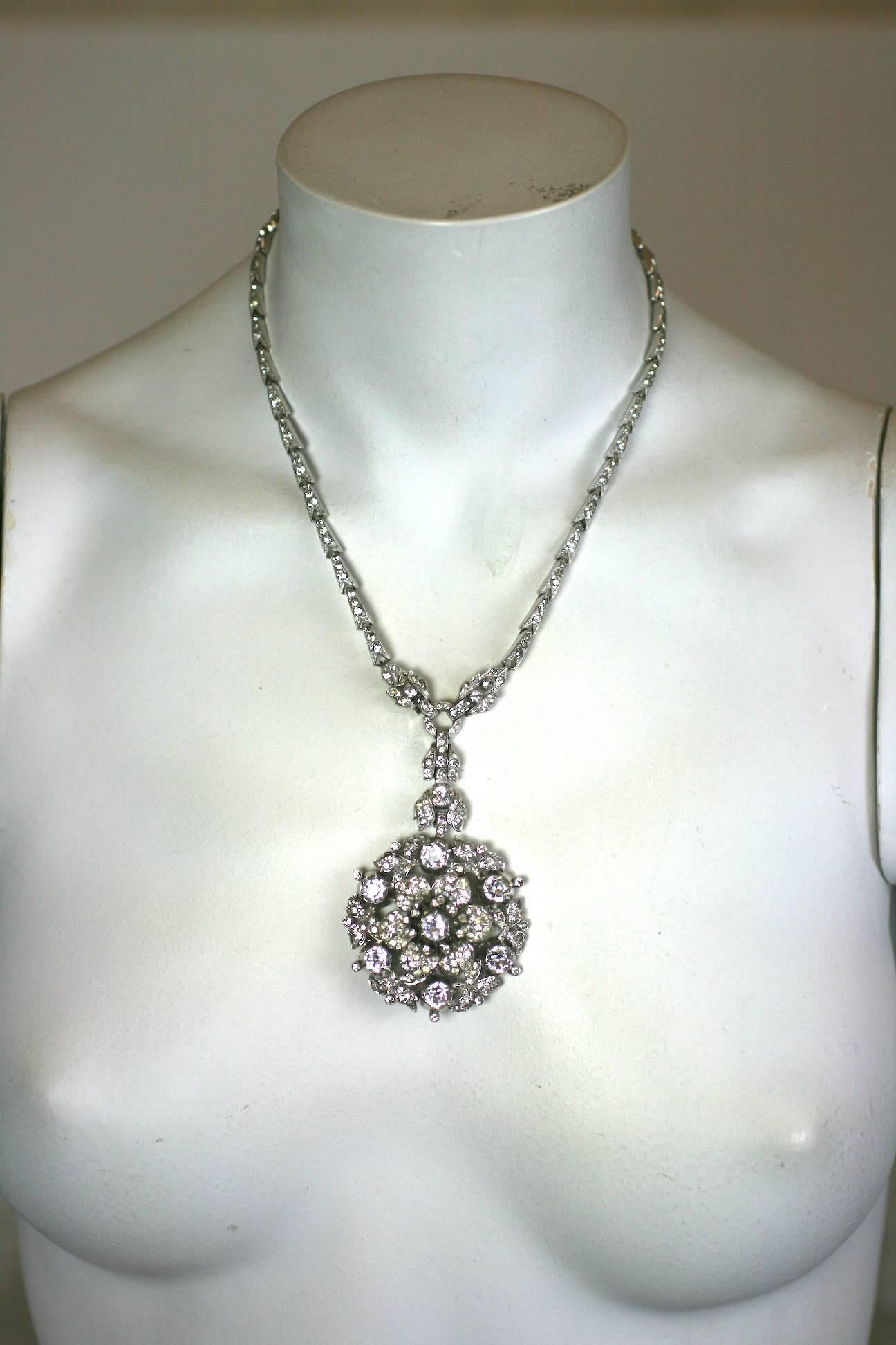 Trifari Alfred Philippe  Regence Tremblant Necklace For Sale 1