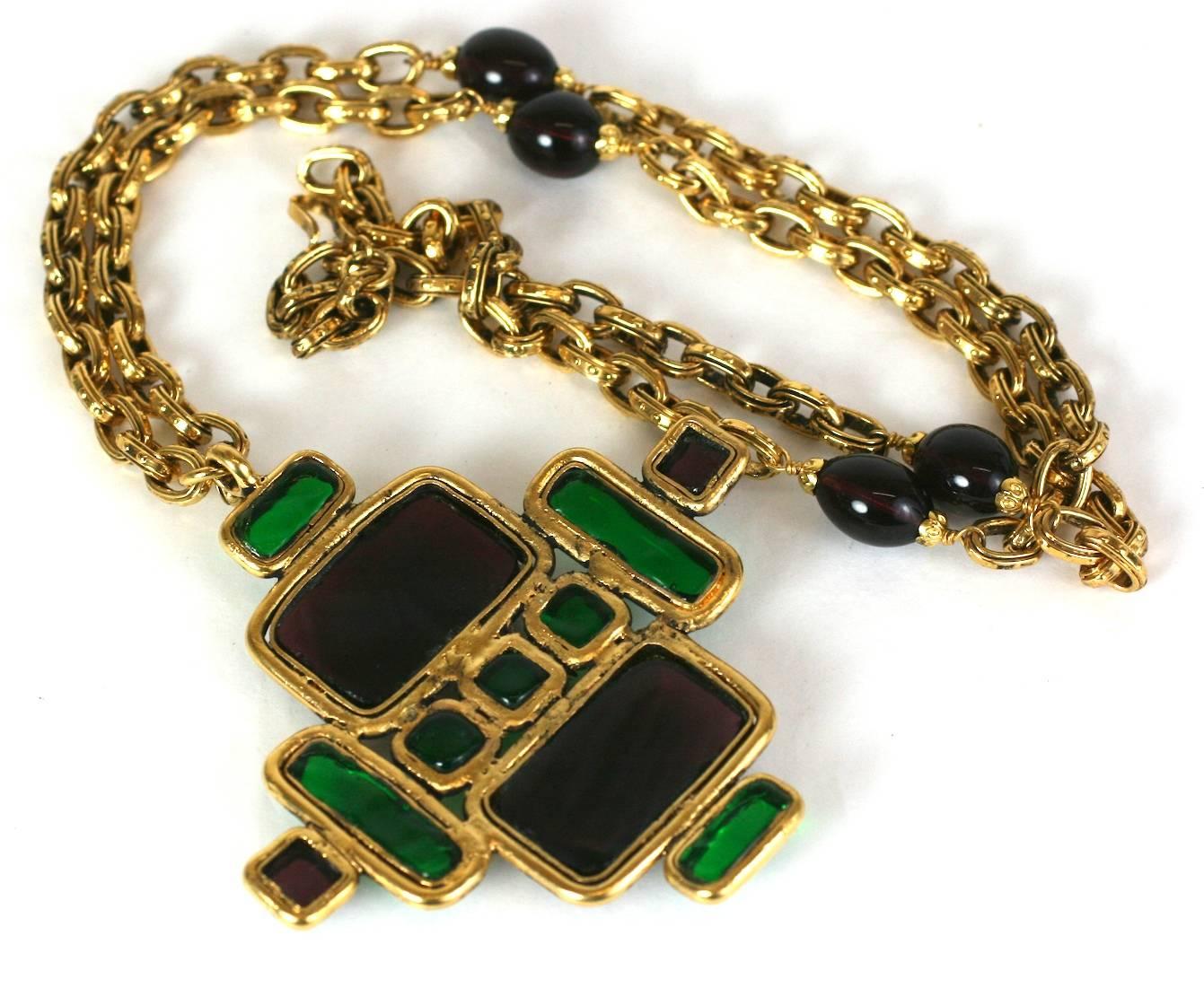  Yves Saint Laurent Haute Couture Byzantinische Kreuz-Halskette für Damen oder Herren im Angebot