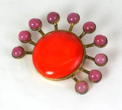 Yves Saint Laurent Maison Gripoix Sun Brooch