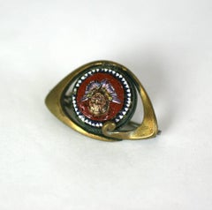 Micro Mosaic Angel Brooch