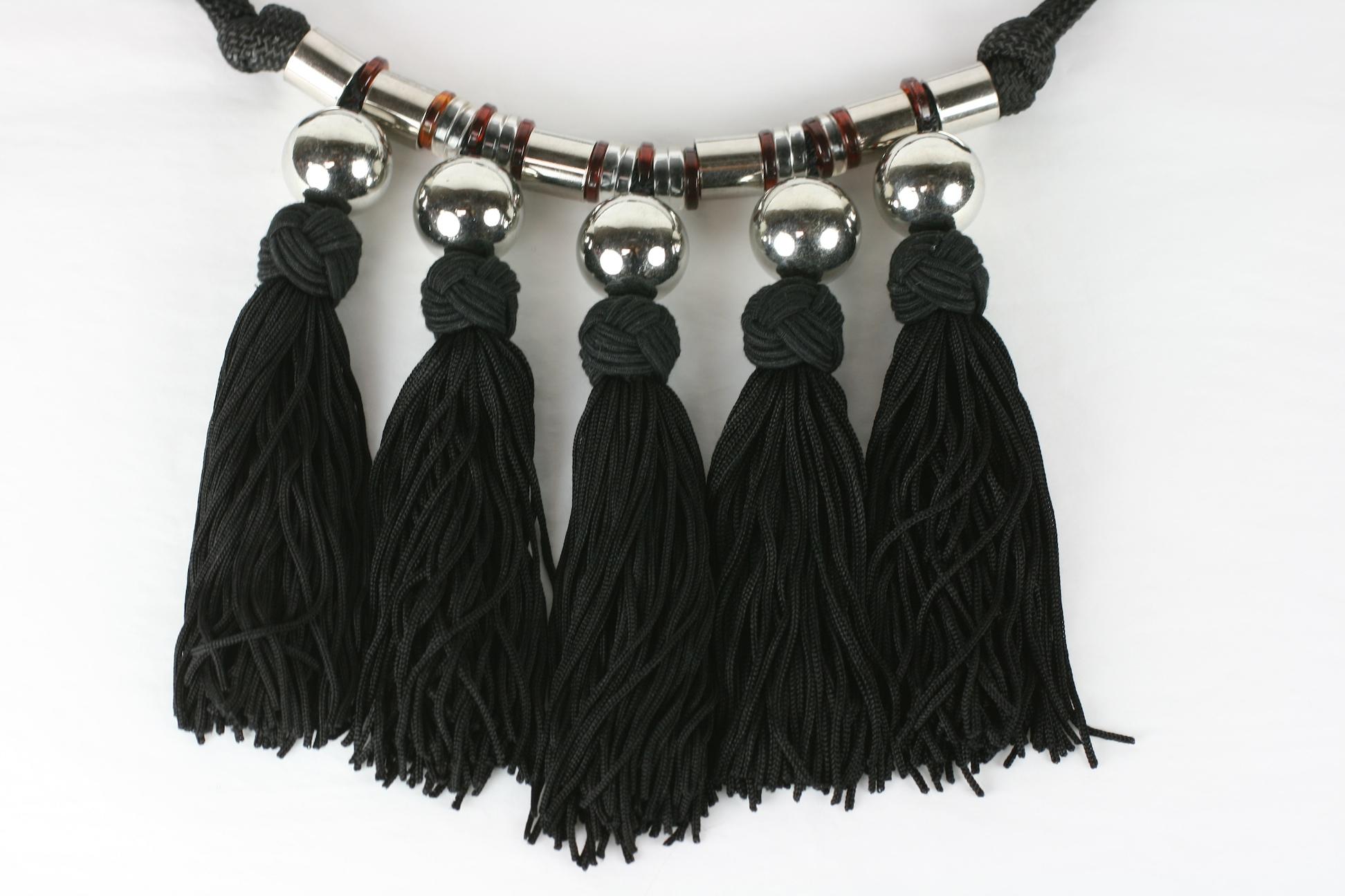 Yves Saint Laurent Chinese Passementerie Necklace In Excellent Condition For Sale In New York, NY
