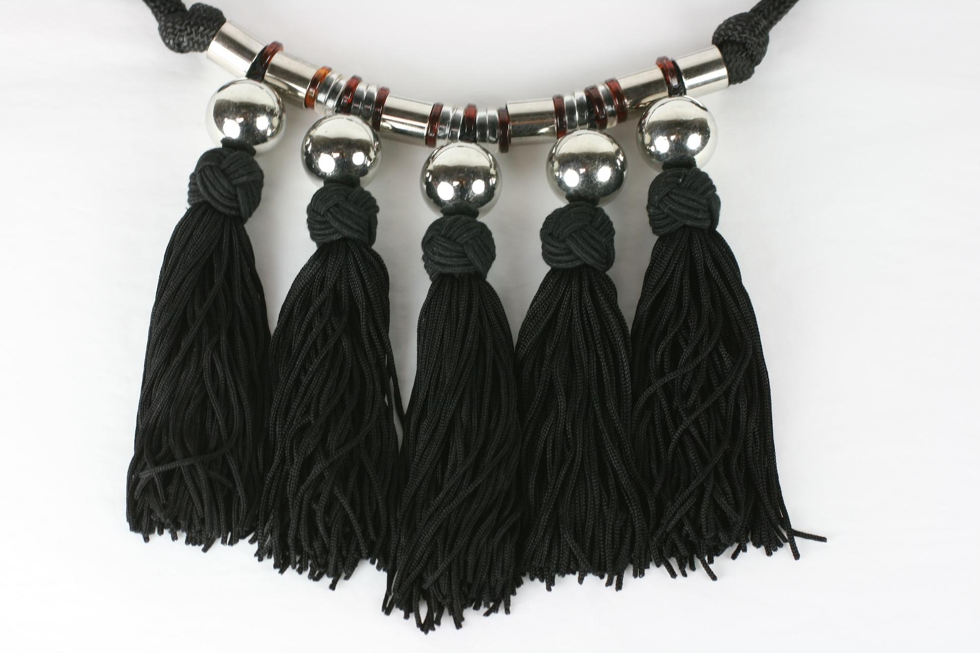 Yves Saint Laurent Chinese Passementerie Necklace  In Excellent Condition For Sale In New York, NY