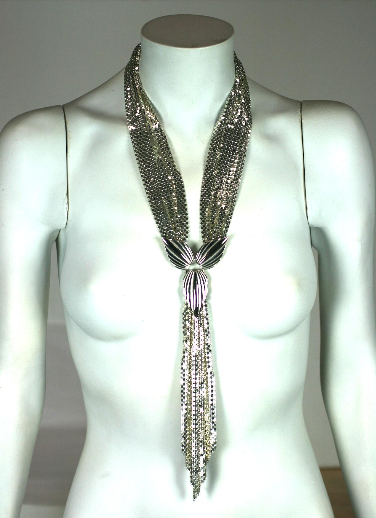 Whiting and Davis Mesh Necklace In Excellent Condition In New York, NY