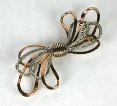 Pennino Sterling Retro Bow Brooch