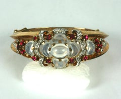 Trifari, Alfred Phillipe Brazalete con bisagra Clair de Lune
