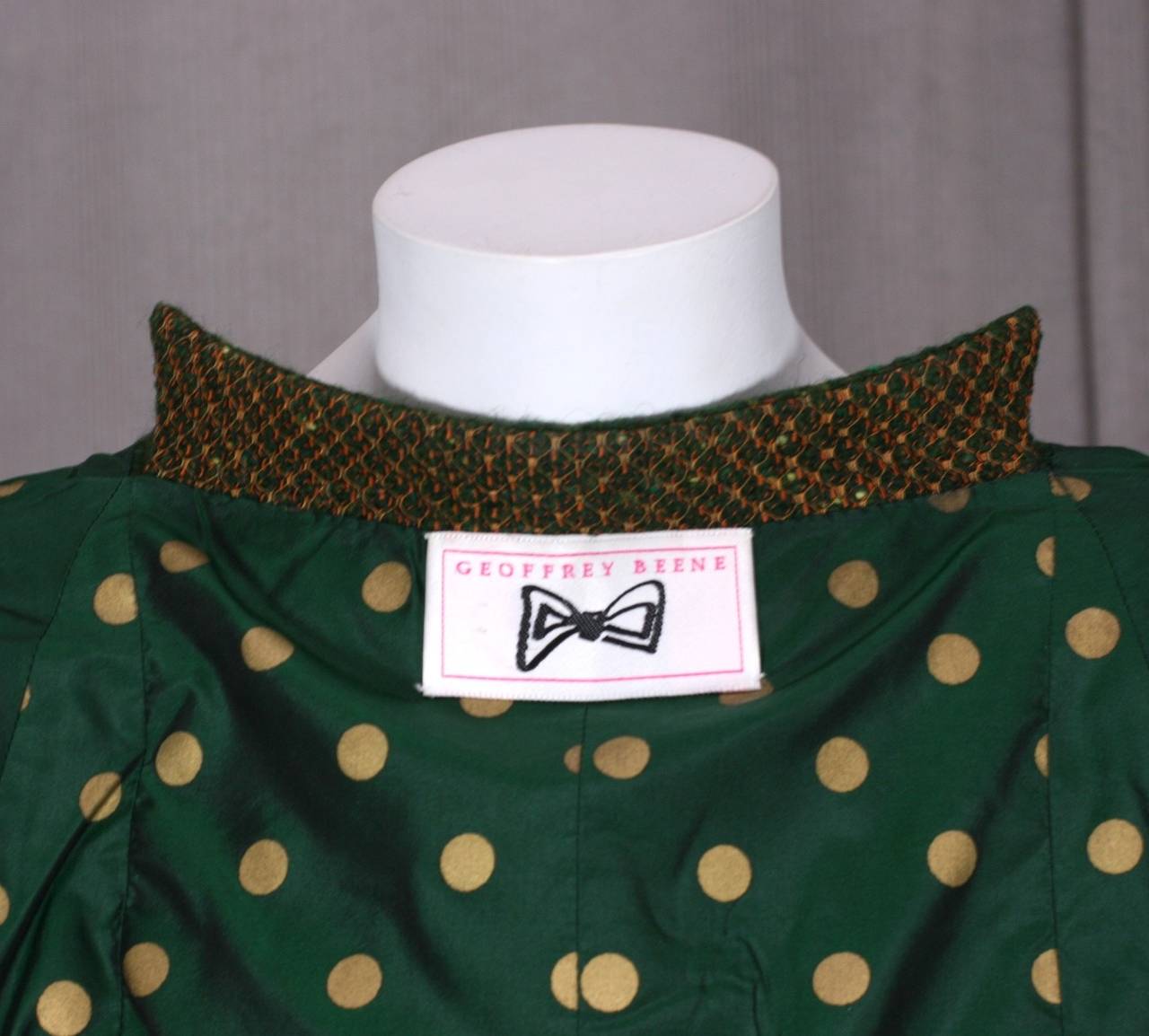 Women's Geoffrey Beene Green Tweed Ensemble For Sale