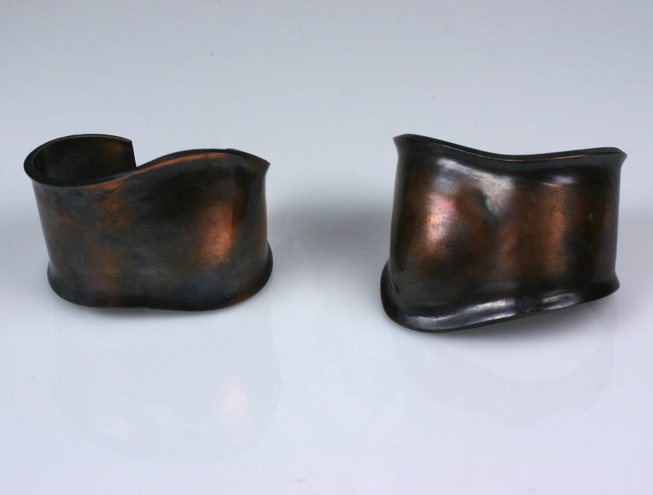 Peretti Style Modernist Copper Cuffs 1
